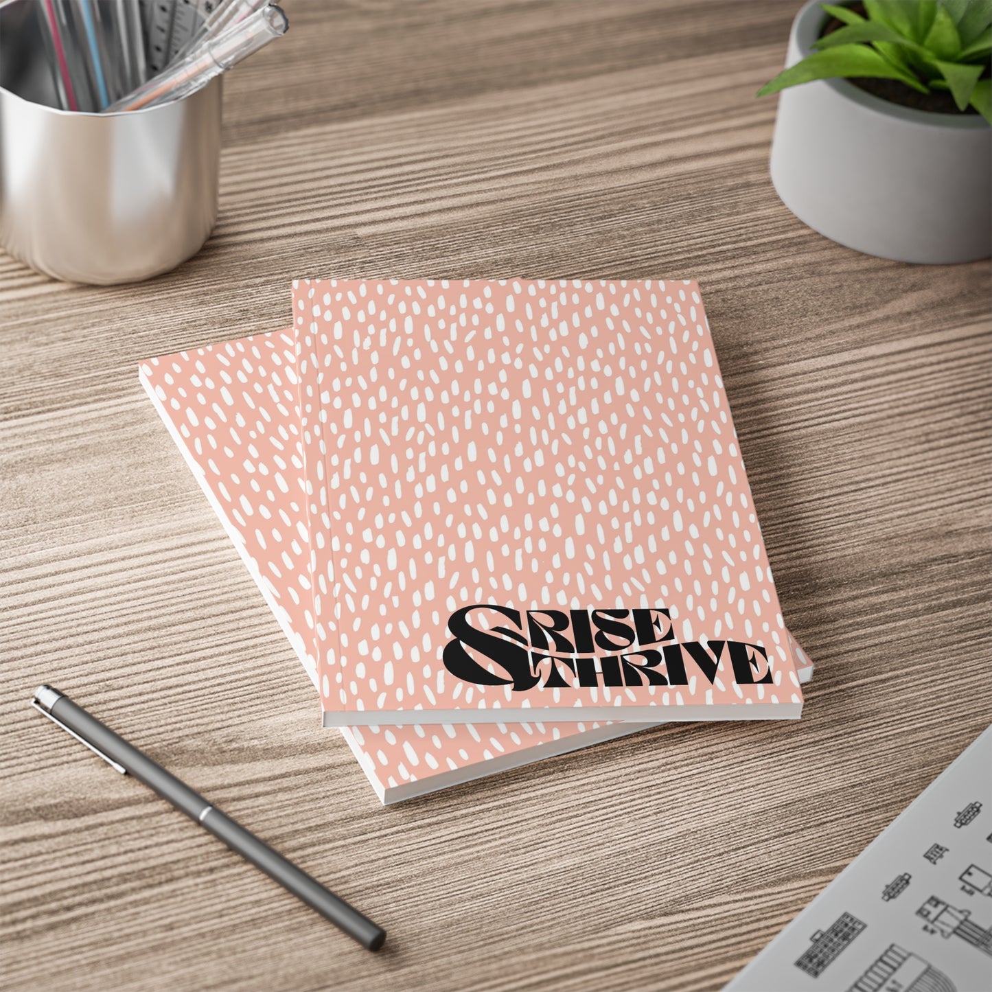 Rise & Thrive Softcover A5 Notebook - Inspirational Journal for Daily Goals